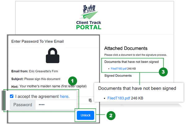 e-Signature Attached Documents