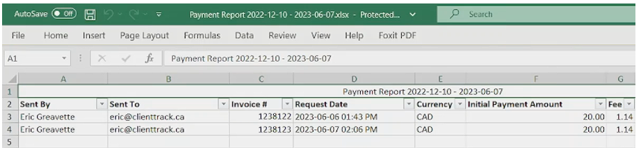 Generate Payment Reports - Step 3